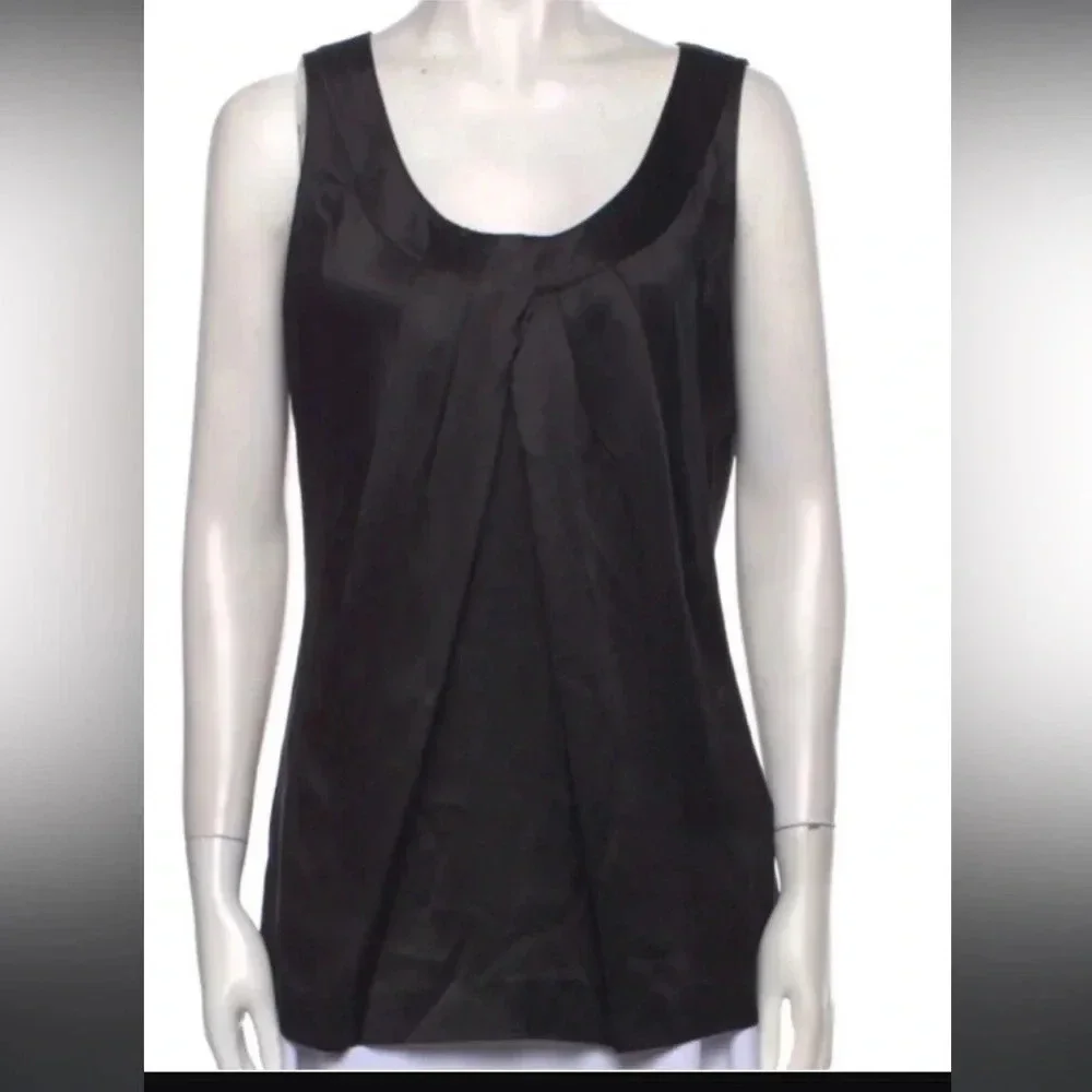 Tory Burch silk tank blouse 4 245$ fall formal casual designer classic boho $300